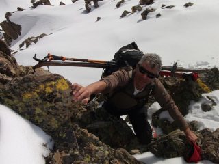 tratto di facile arrampicata