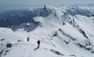L'arrivo in vetta