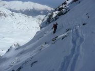 la parte più delicata della discesa