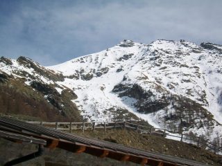 il percorso dall'alpe Chalex 1780m