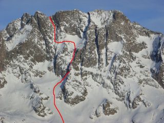 l'itinerario ancora  roccioso, febbraio 2010 da Valcuca