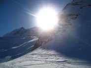 Spunta il sole appena prima del traverso