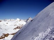 il Viso salendo il crestone finale