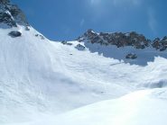 Nostre tracce sul canale in discesa