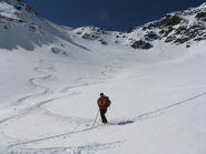 Ivan e il pendio dopo il nostro passaggio