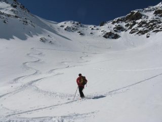 Ivan e il pendio dopo il nostro passaggio