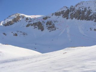 gli ultimi 600 m di dislivello verso la punta.