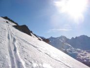 pendio che porta al rifugio