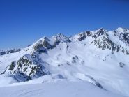 Al centro il Piz Surgonda visto dal Corn Suvretta
