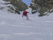 Costanzo pochi metri sotto la partenza