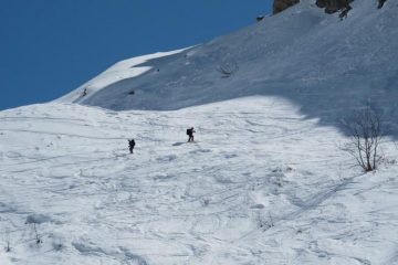 In discesa dal pianoro di Traversagne