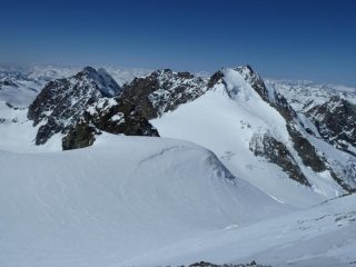 Il Piz Bernina dal Piz d'Argent