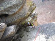 silvia all'uscita del camino