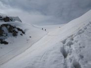 discesa dalla Rocca dei Camapnili verso il canale delle Colme