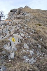 La cresta di salita