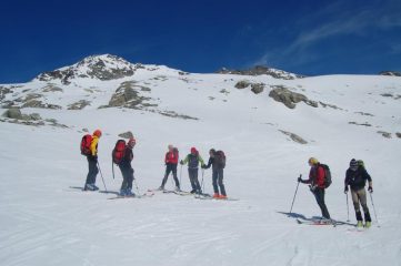 in discesa, quota 2700