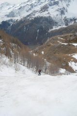 ultimo canalino, sotto c'è il sentiero