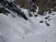 il canale che immette sul ghiacciaio di Torrent