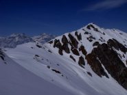 La vetta dalla cresta