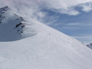 Discesa dalla punta