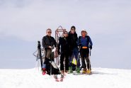 i compagni di avventura sulla cima del Marguareis 2651 m