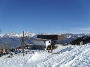 l'arrivo della seggiovia Chamole' con gli atleti in gara