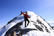 Stelvio nel tratto terminale della cresta, a pochi minuti dalla cima (9-4-2011)