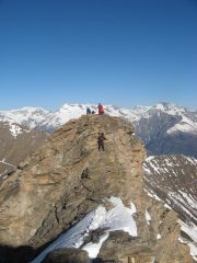 risalita all'anticima, tratto roccioso