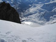 dalla cima il lago Serrù