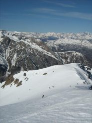 dalla cima verso il colle