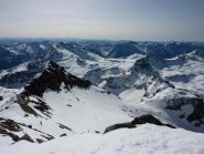 dalla vetta vista dell'ultima parte di salita