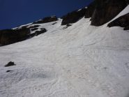 il canale ben innevato