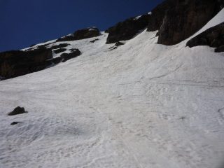 il canale ben innevato