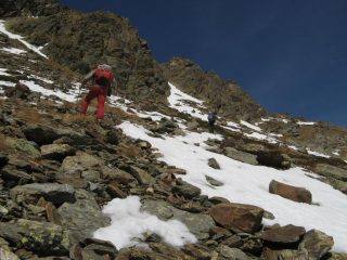 In salita dopo l'Alpe Bianzetta