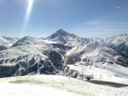 01 - Rognosa del Sestriere dal Fraiteve - due valanghe sul percorso di salita nel vallone