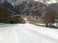 04 - ciò che resta della neve all'arrivo a Sansicario