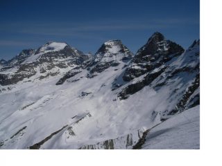 Il trittico Grampa,Ciarforon,Monciair dal Colle di P.Foura'
