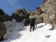 Marcogì all'inizio del tratto ghiacciato 