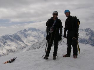 Marcogì e Occi in cima al Mait d'Amunt