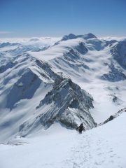 Sullo sfondo lo splendido Cevedale