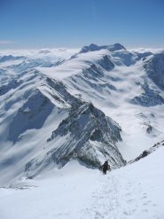 Sullo sfondo lo splendido Cevedale