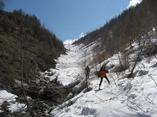 ravanage all'arrivo, su neve ancora ottima 