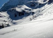 A dx il valloncello percorso in discesa