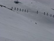 Trupp in marcia verso il colle della Galisia