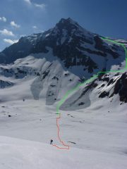 Una delle discesa possibili dalla Basei