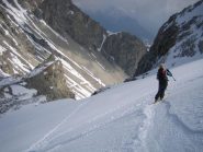 discesa sul passo di Desertes