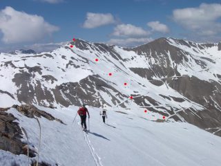 la salita vista dal Grand Clausis