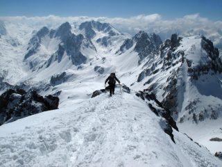 Arrivo in vetta