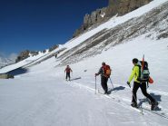 il traverso a monte dell'ex ricovero militare
