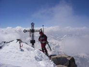 Mario sulla cima sud dell'Argentera